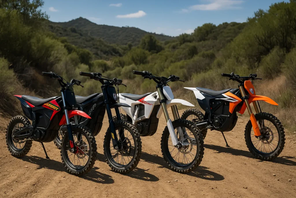 Which electric dirt bike brand is best for trail riding? See how Razor, Sur-Ron, Stark Varg, and KTM compare. Are Electric Dirt Bikes Street Legal