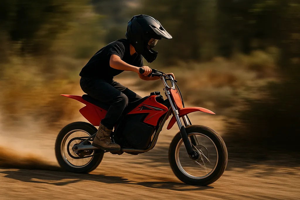 how to make a Razor electric dirt bike go faster with real off-road upgrades