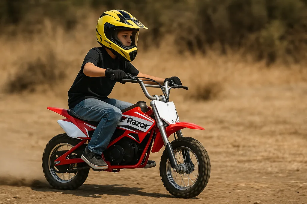 How fast do Razor electric dirt bikes go during real-world testing on dry off-road trails