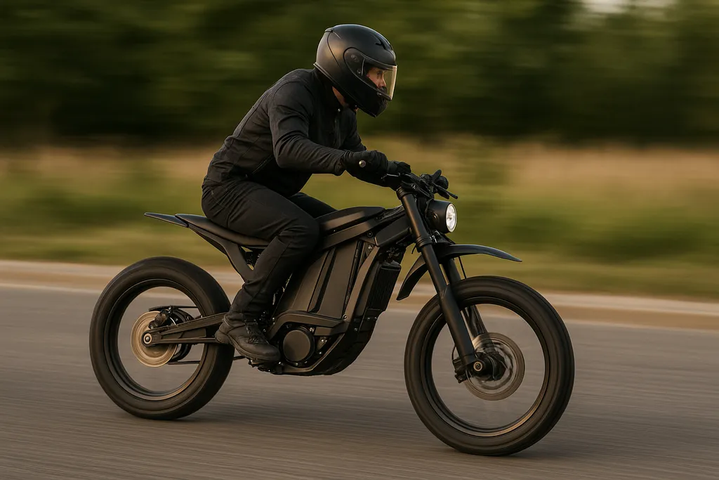 See how fast a 5000W electric bike can really go How fast does a 5000W electric bike go – high-performance electric dirt bike in action on urban road