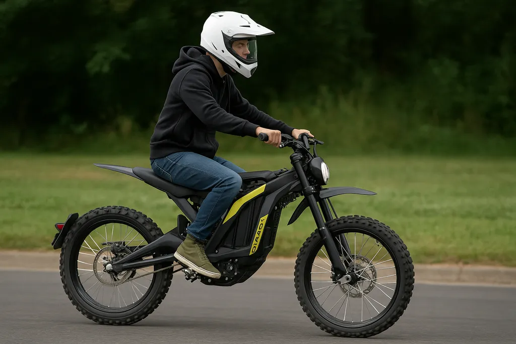 Sur Ron rider on public road demonstrating street legality Do you need a license for a Sur Ron