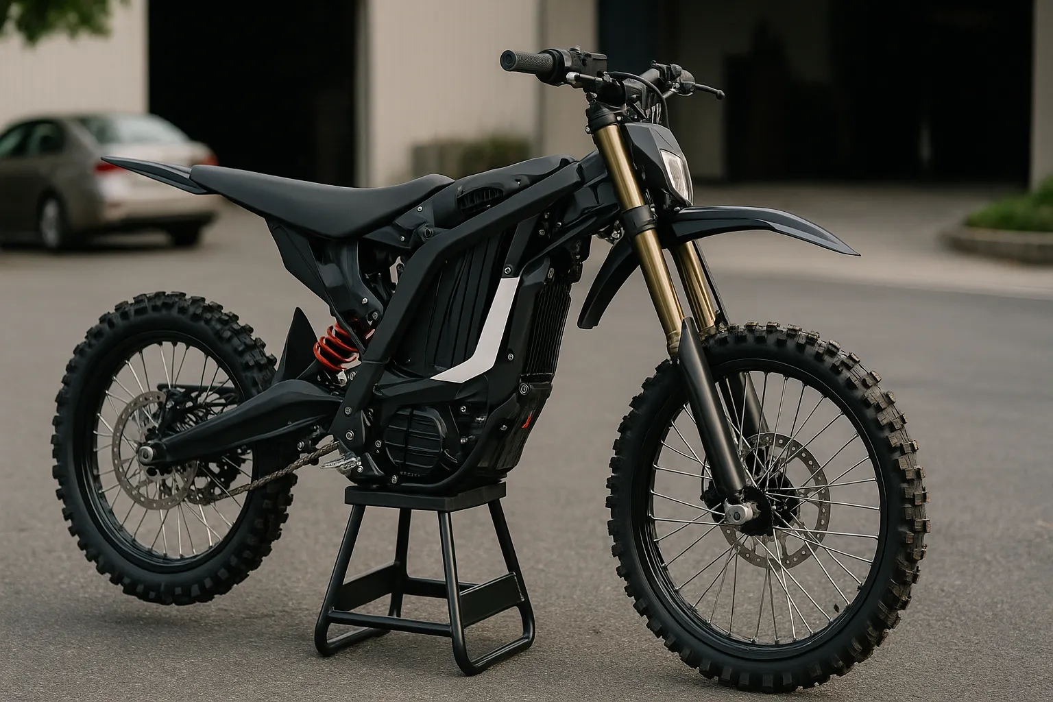 High-performance electric dirt bike for sale with rugged suspension and powerful electric motor for extreme off-road riding