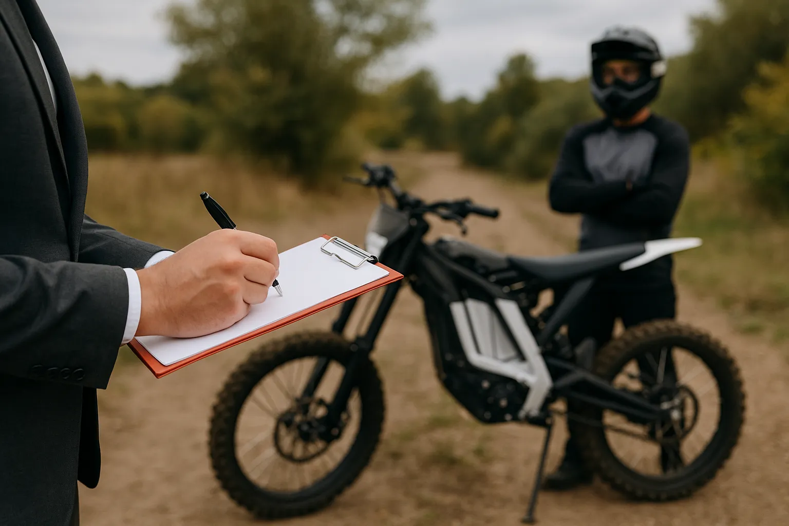 insurance cost for electric dirt bike with rider protection showing realistic coverage scenario